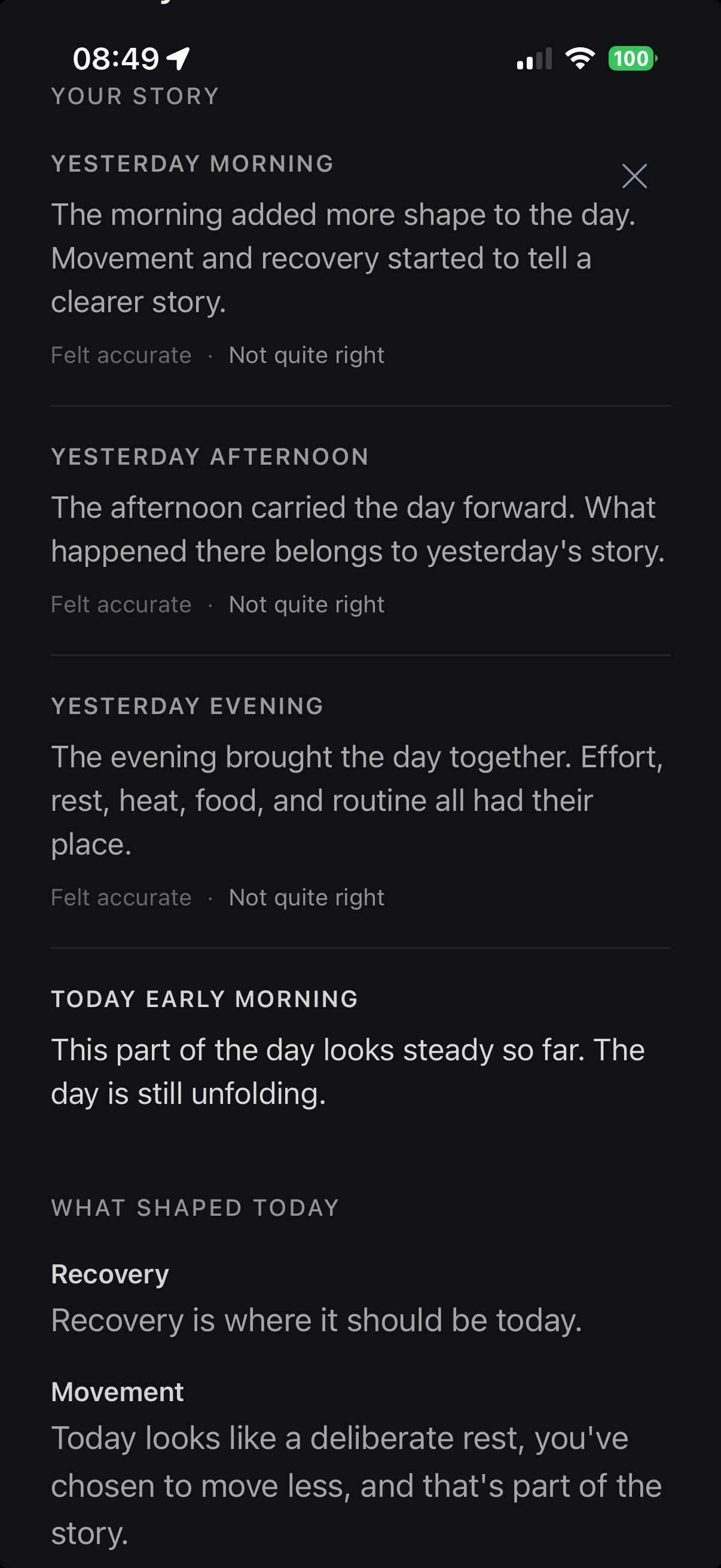 AlignHealth story timeline
